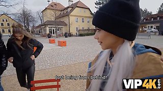 Veronica Leal, Charlie Dean & Olivia Sparkle swap partners in a steamy threesome after morning coffee