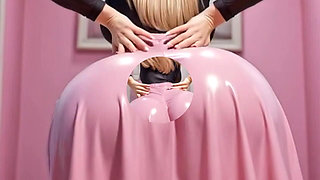 Cute Blonde Moving It Animation