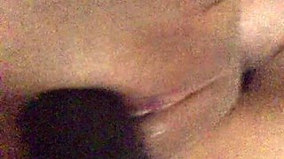 Tight sweet clit and ass solo toy fun