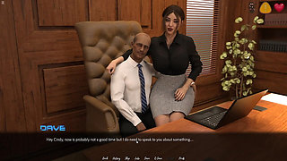 The Older Office Boss Fun with Interview Girl