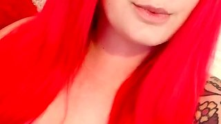 Hot Busty Webcam Babe Masturbate Solo
