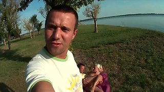 Outdoor DP Fucking with Hot Vacation Babes - HD Compilation