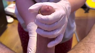 MaskedTeam German MILF Handjob Close-Up Huge Cumshot Compilation