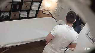 Brunette Gets Rough Massage Sex - Pussy Pounded Hard Doggystyle