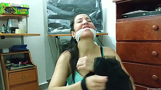 We Love to Play Tie-up Games with the Babysitter!