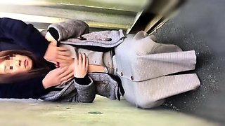 Real party amateur teen sucking cock POV in public