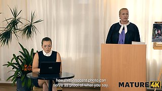 Santa and Gina get naughty with young stud while husband watches in secret