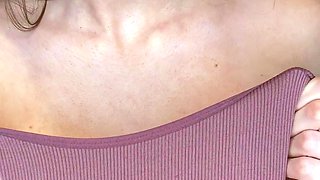 Great Big Boobs On Masturbating Redhead