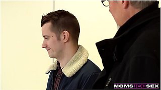 Stepson Fucks New European Stepmom Sharon White When He Finds Her Masturbating