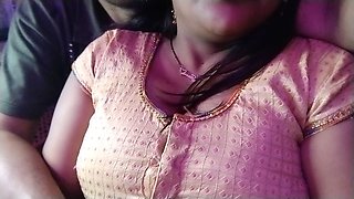 Hot desi sexy big boobs wife and village boyfriend romance in the secret room.