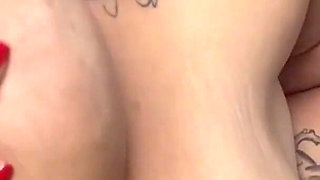 Close-up Seduction BBW Giving a Big Dildo a Deep Blowjob