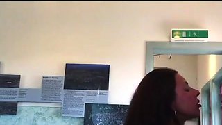 Big-Titted Amateur MILF Flashing in Public