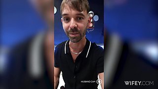 Kaci Kennedy's Blonde Milf Takes a Monster Black Cock In Front of A Hubby