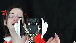 Jodie Marie ASMR Mrs Claus Ear licking & Kisses Video