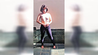 Clothing Try on: Having Fun Under the Sun
