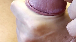 Plug Finger in Urethra and I Gently Bring My Stepson to Orgasm