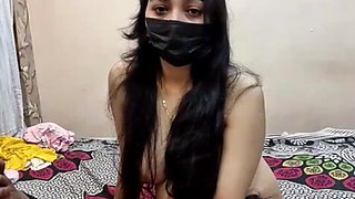 Sensual indian beauty shares intimate homemade passion at home