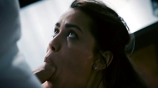 Alina Lopez rewards older man with a deep blowjob before fucking