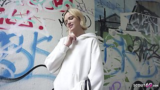 German Scout Casting: Tight Tini and Novella Nights Tall Small Tits Teen Rough Fuck