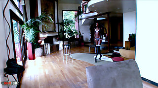 Petite Ebony Goddess Aysha Anderson Ass Fucked by a Giant Black Cock