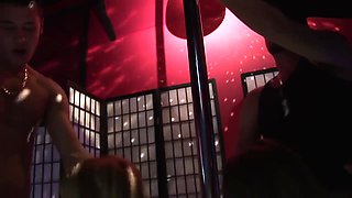 Party & Cock Sharing With Hot Big Tits Strippers