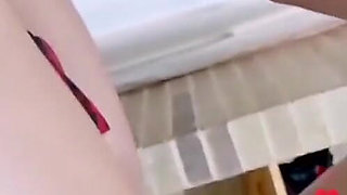 Blonde Venezuelan Lets Her Boyfriend Fuck Her Live While Doing a Tiktok Live