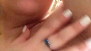Stacked brunette goes solo toys and masturbation