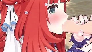 Genshin Impact - Ayaka, Barbara and Nilou’s Secret Beach Sex with Aether - Seductive Moans - 3D NSFW Animation