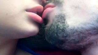 Saliva Sloppy Tongue Kissing With My Cute Gf Onlyfans