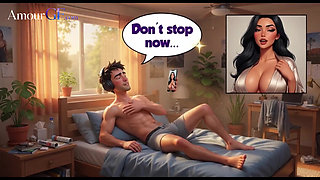 3D AI Mature Curvy Woman Catches Man Masturbating, Joins for Sex