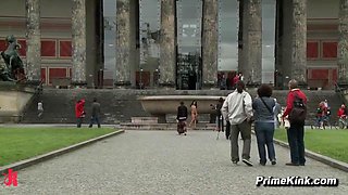 Tina Martinez Bound And Shagged Outdoors