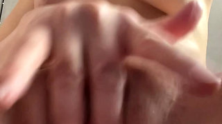 Pussy Close to Camera, Hanging Tits, Big Areolas