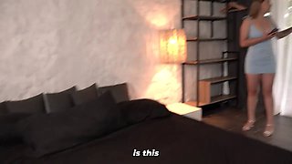 Sharing a bed is the best! - Busty stepmom ends up with her stepson in a hotel after a long trip