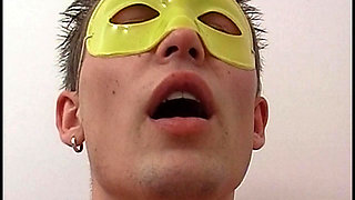 Amateur Young Slut in Mask Have Solo Sex with a Dildo and Gets Fucked