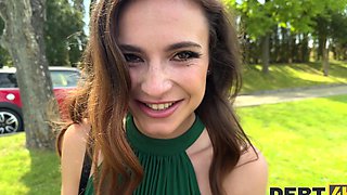 A guy fucks his girlfriend outdoors, showcasing Sakura Hell’s allure.