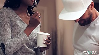 Nia Nacci's Intense Moment Turns into Wild Kitchen Passion