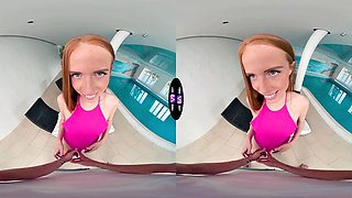 Busty stunner taunts and fucks successful fellow by the pool - tmwvrnet