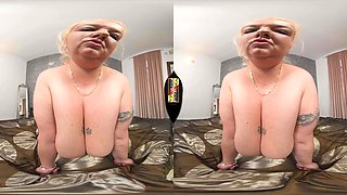 Passionate antonella enjoys jerking on monster breasts with big tits