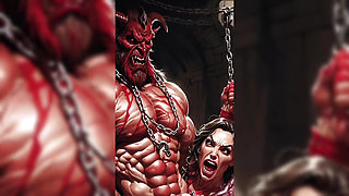Sexy Amazon Queen and Monster with a Huge Dick. Horror Porn Parody. Dark Fantasy Sex. Comic. Sex Fairy Tale for Adults