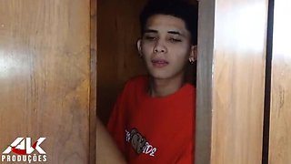 Stepson Spies On Hot StepMom Suzie Slut In Closet - Big Natural Tits Anal & Rough Sex