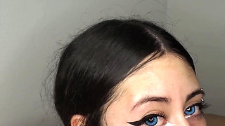 I Give Him an Amazing Blowjob Until He Cums on My Tits - Amateur Blowjob and Cumshot