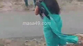 Aunty with Her Lover Catch by Husband