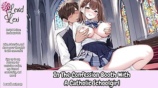 In The Confessional Booth With A Catholic Schoolgirl - Erotic Audio For Men