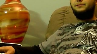 Hairy American Lurch sucked off by mature black homo