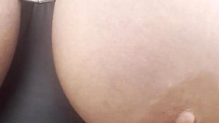 Bound Huge Natural Tits POV Outside Walk