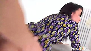 Sucks Massive Cock And Gets Pounded On The Floor With Nicole Black