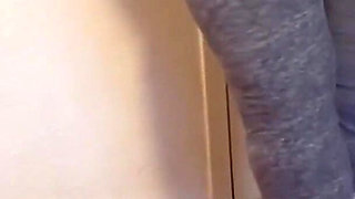 Bouncing Desperate for a Wee Pissing on the Floor