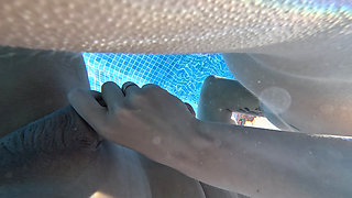 First Underwater Sex with Step Sister in Pool