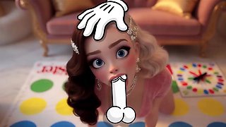 Rich lady Crystal invited to have fun Twister and was humped by a stranger