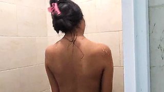 LissaWiild Colombian Teen Shower Solo - Big Ass Petite Boobs Homemade HD